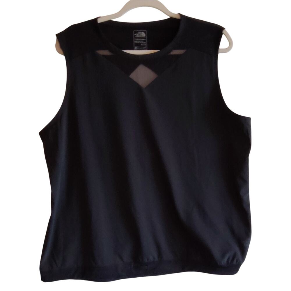 Women's The North Face FlashDry XL Workout Mesh Tank Black‎